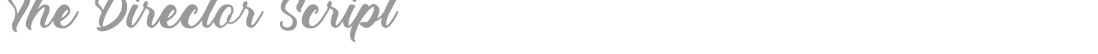 The Director Script font preview